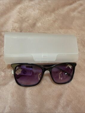DKNY Black Sunglasses with Purple Gradient Lenses
